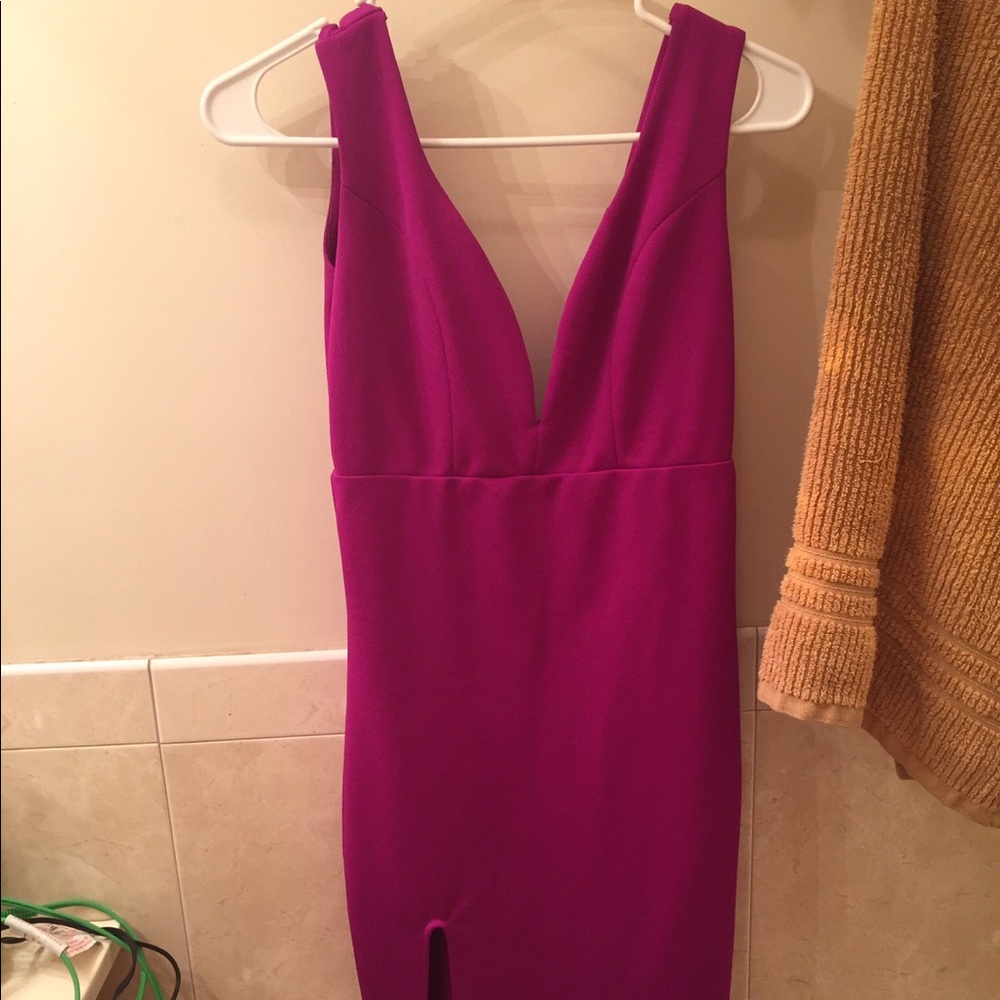 Purple mini dress